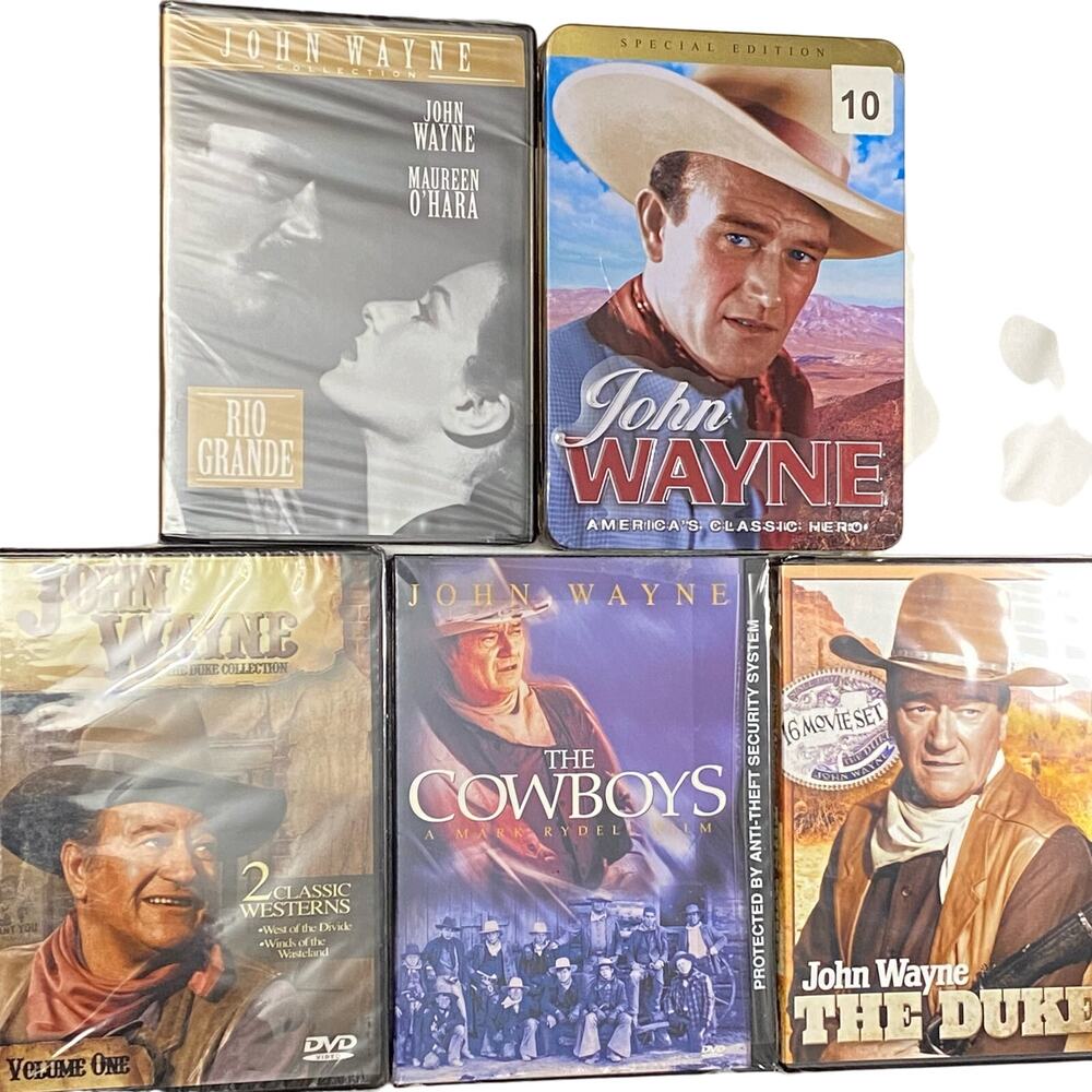 John Wayne Movie Lot of 5 DVD Rio Grande The Duke Cowboys Duke Western